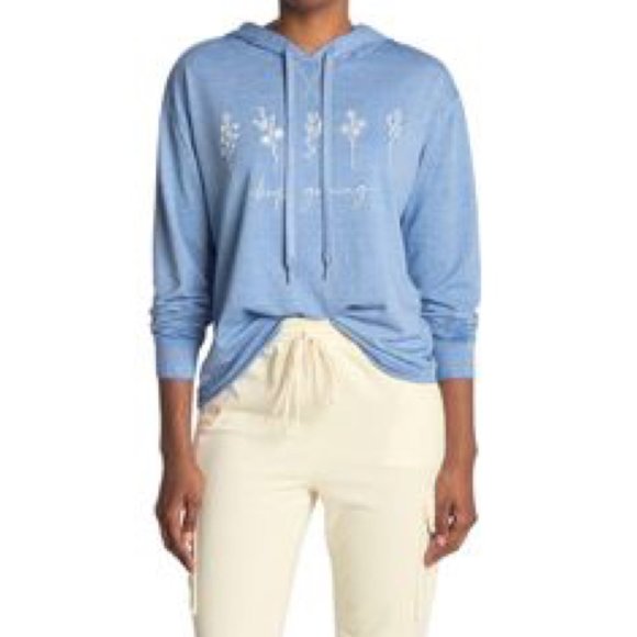 C&C CALIFORNIA AVA BURNWASH GRAPHIC HOODIE SIZE M - Picture 2 of 2